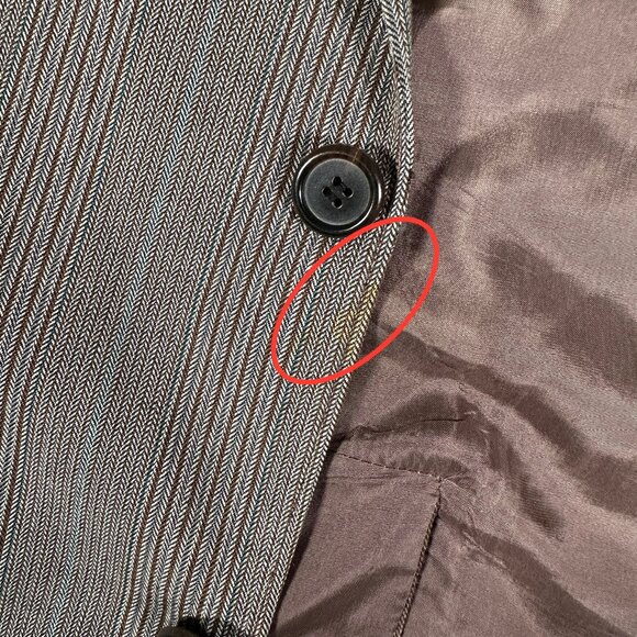 Hugo Boss Aamon Blazer Men Size 44R Two-Button Jacket Cotton Blend Made Slovenia - Picture 3 of 16